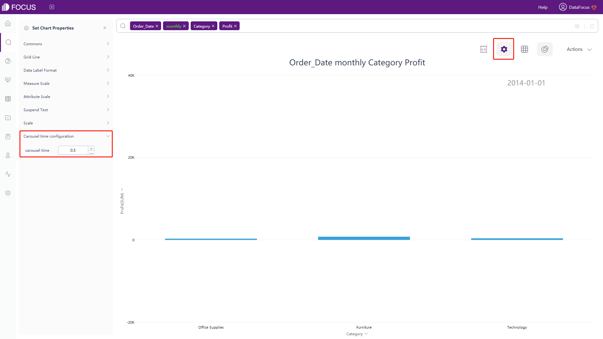 Figure 3-4-77 Time series bar chart configuration